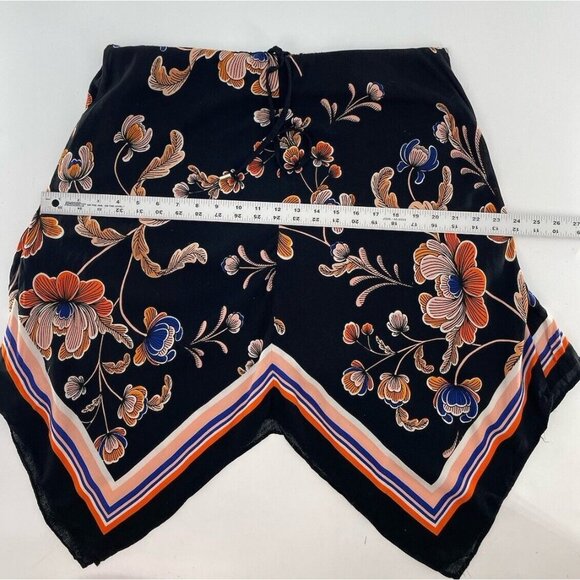 MSK Women’s Black Floral Handkerchief Hem Dress Size Medium - Picture 12 of 13